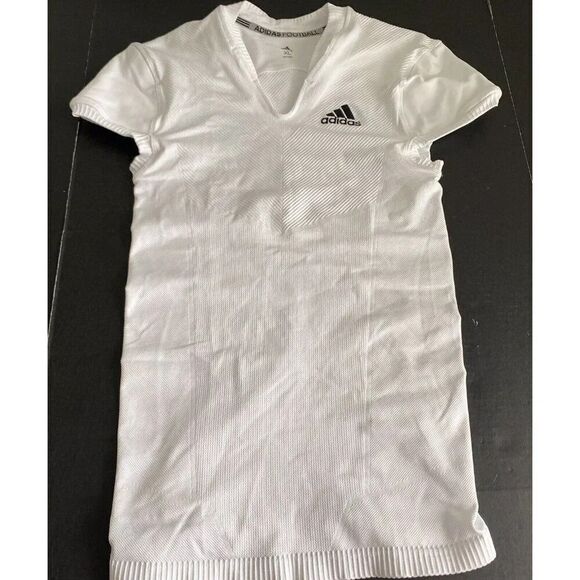 Adidas Techfit Primeknit Football Jersey Men’s XL White Compression Fit NO TAG - Picture 1 of 11